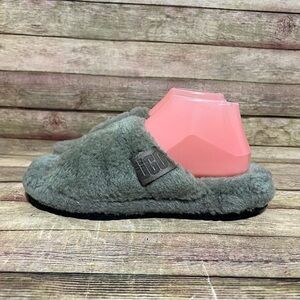 Ugg Green Fluff You Slide Sandals